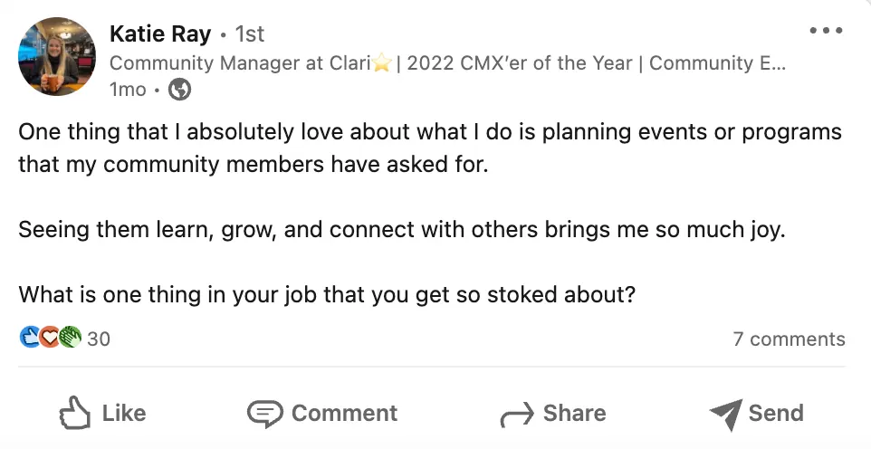 Katie Ray, Community Manager, Clari